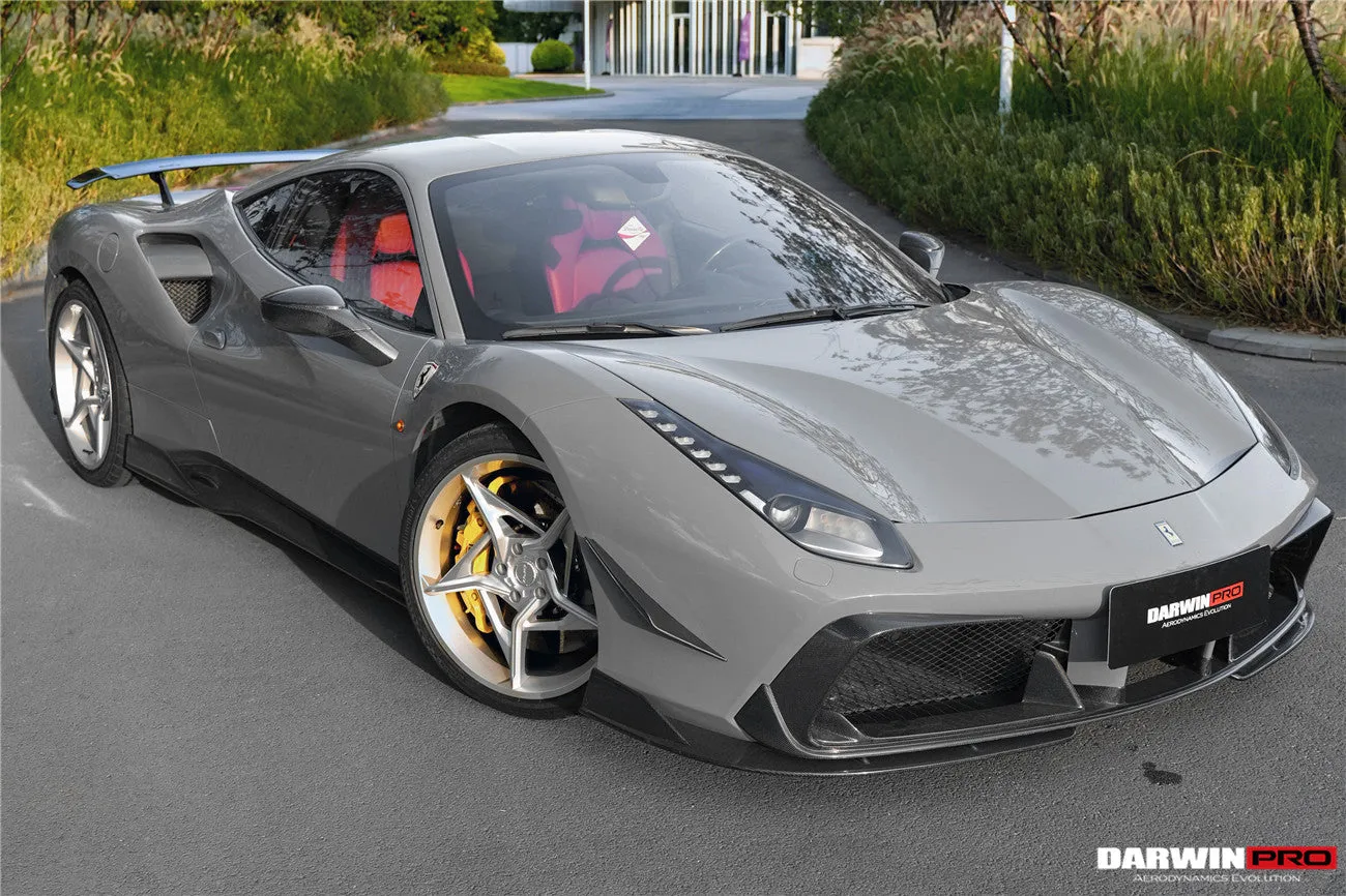 2015-2020 Ferrari 488 GTB & Spider iMP-Performance Carbon Fiber Side Skirts Under Board