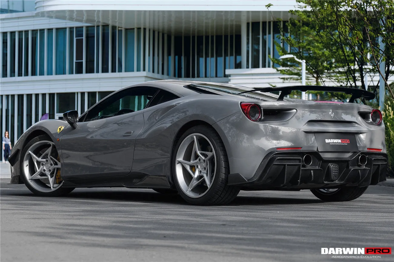 2015-2020 Ferrari 488 GTB & Spider iMP-Performance Carbon Fiber Side Skirts Under Board