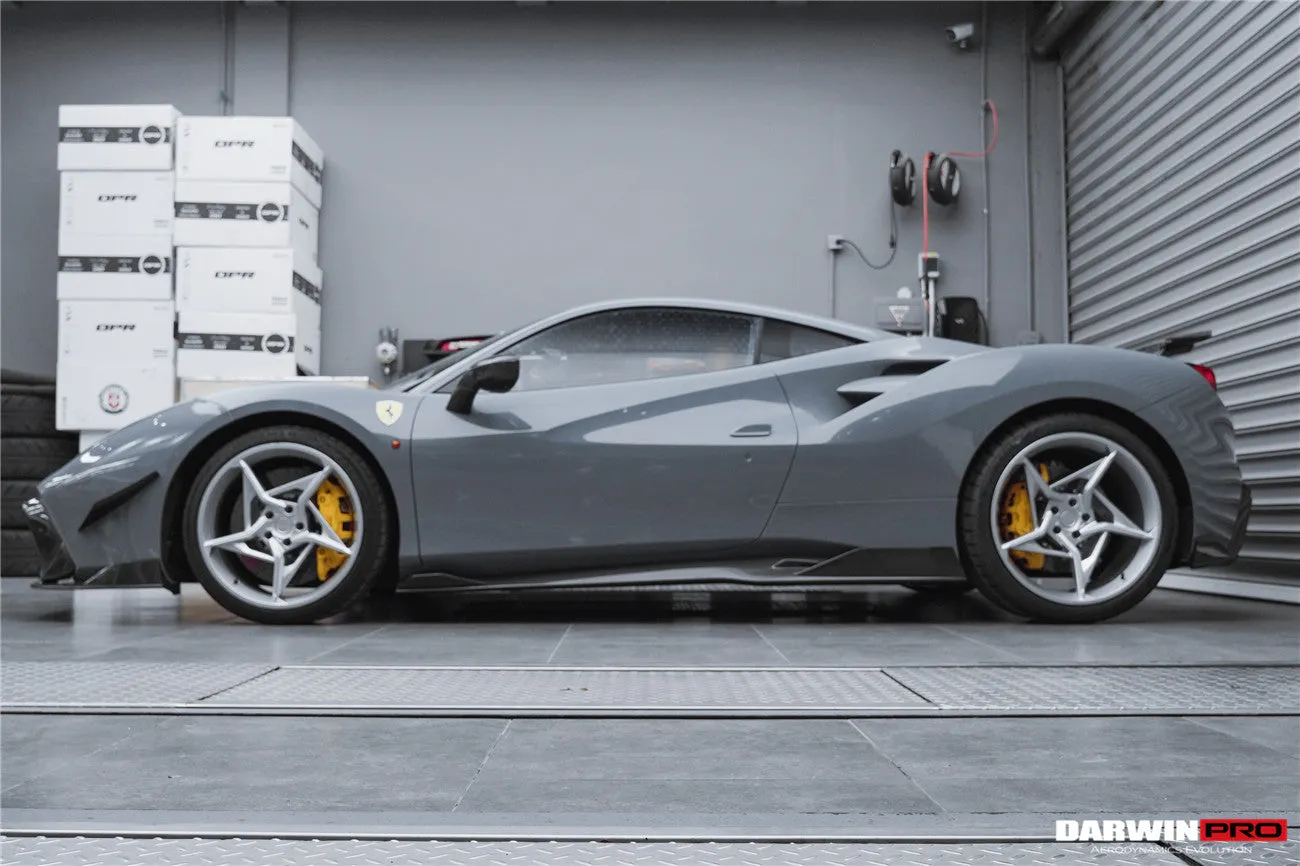 2015-2020 Ferrari 488 GTB & Spider iMP-Performance Carbon Fiber Side Skirts Under Board