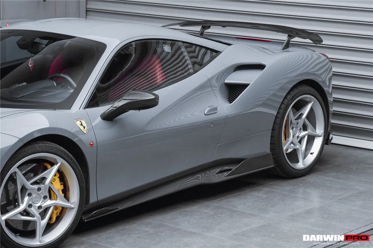 2015-2020 Ferrari 488 GTB & Spider iMP-Performance Carbon Fiber Side Skirts Under Board