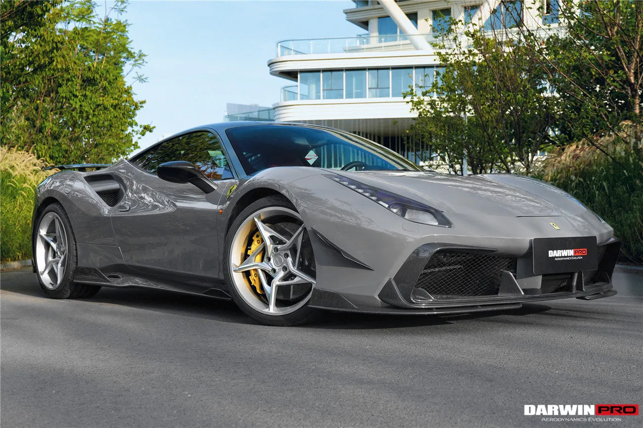 2015-2020 Ferrari 488 GTB & Spider iMP-Performance Carbon Fiber Side Skirts Under Board