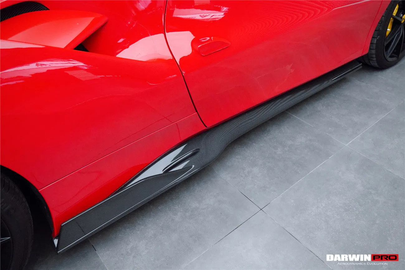 2015-2020 Ferrari 488 GTB & Spider iMP-Performance Carbon Fiber Side Skirts Under Board