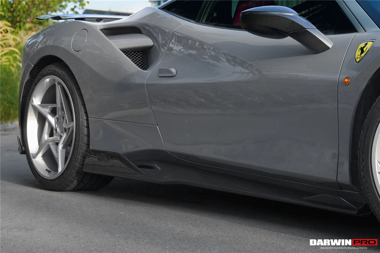 2015-2020 Ferrari 488 GTB & Spider iMP-Performance Carbon Fiber Side Skirts Under Board