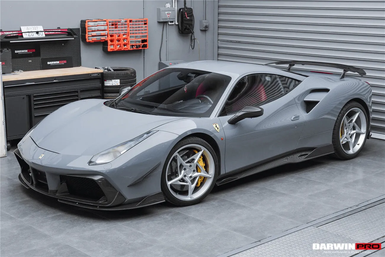 2015-2020 Ferrari 488 GTB & Spider iMP-Performance Carbon Fiber Side Skirts Under Board