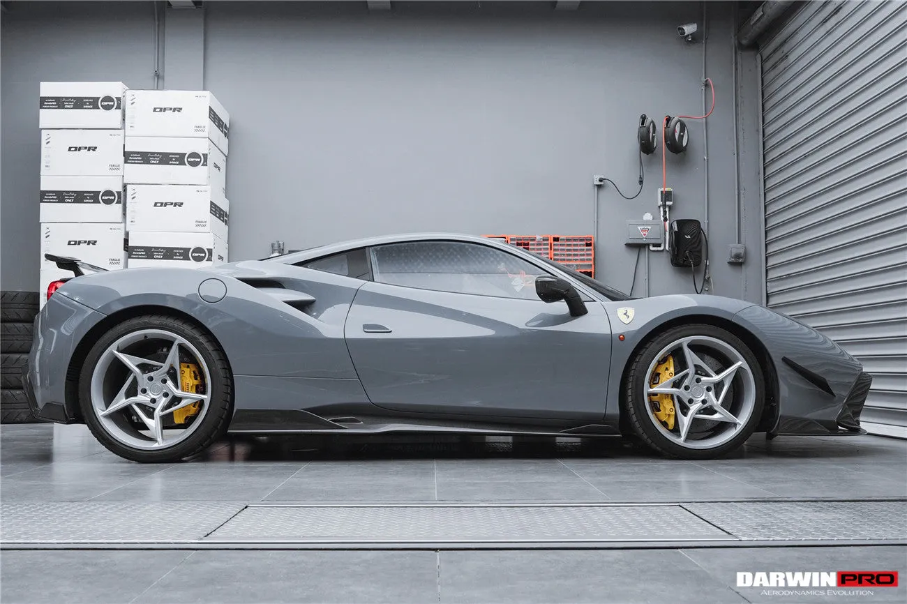2015-2020 Ferrari 488 GTB & Spider iMP-Performance Carbon Fiber Side Skirts Under Board