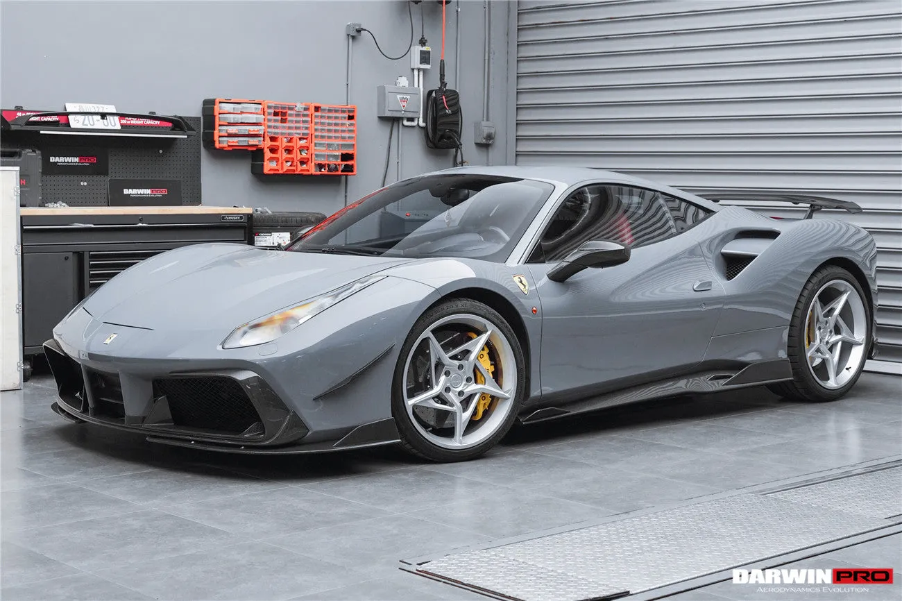 2015-2020 Ferrari 488 GTB & Spider iMP-Performance Carbon Fiber Side Skirts Under Board