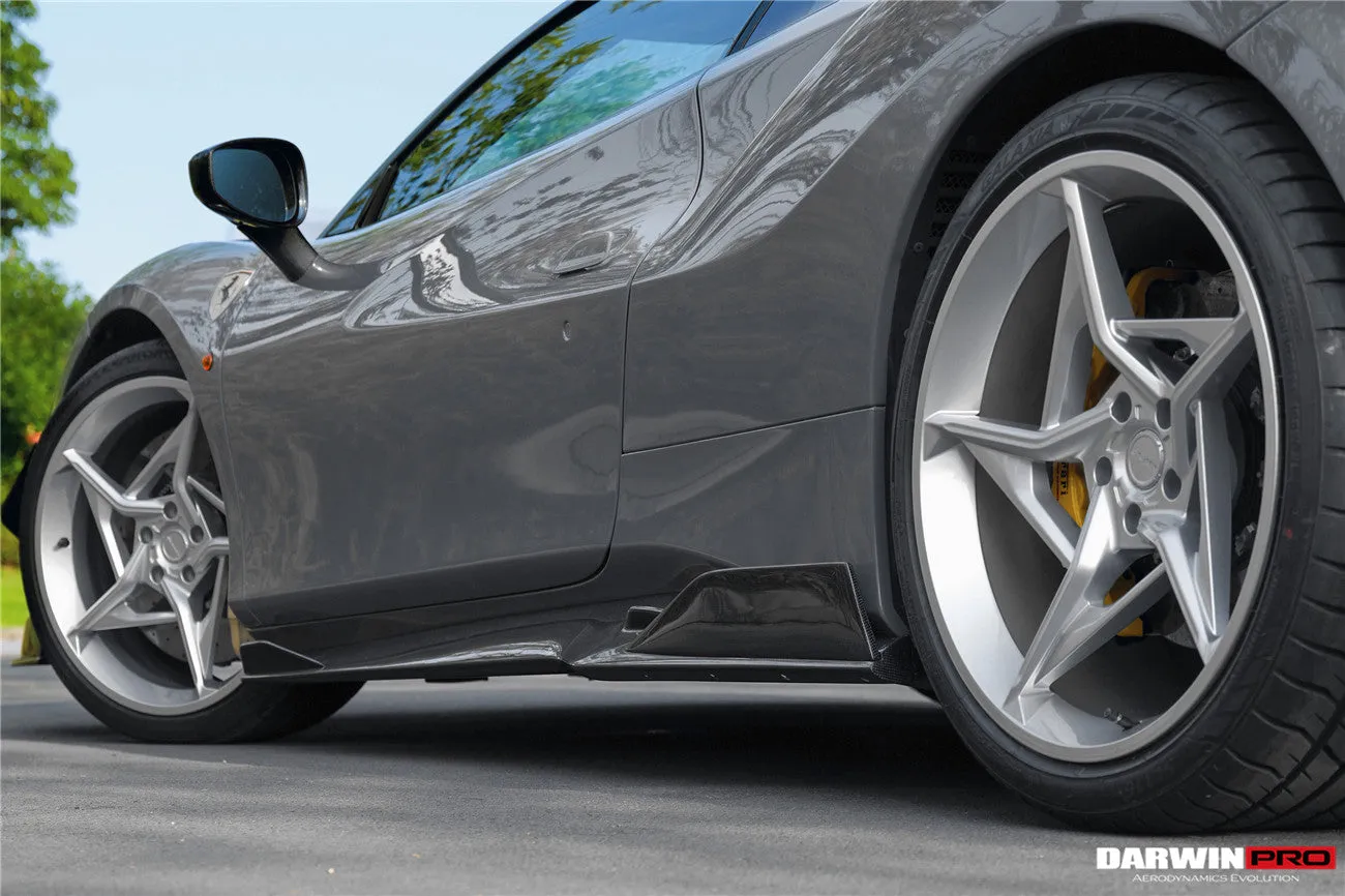 2015-2020 Ferrari 488 GTB & Spider iMP-Performance Carbon Fiber Side Skirts Under Board