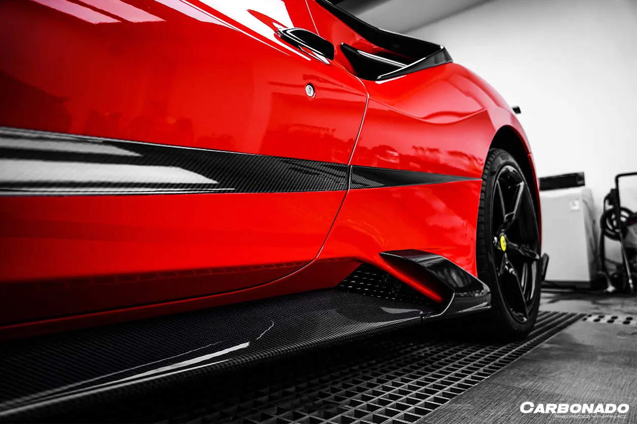 2015-2020 Ferrari 488 GTB & Spider MSY Style Side Skirts