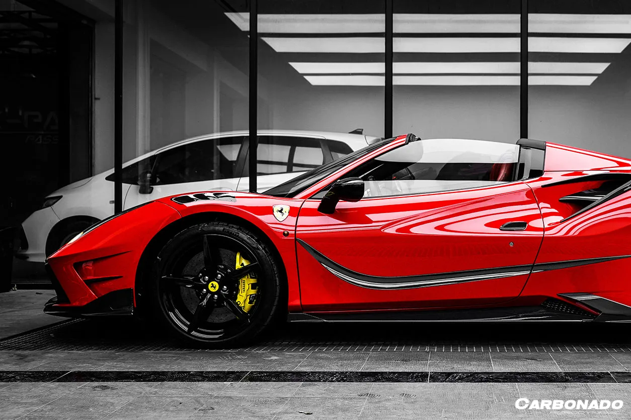 2015-2020 Ferrari 488 GTB & Spider MSY Style Side Skirts