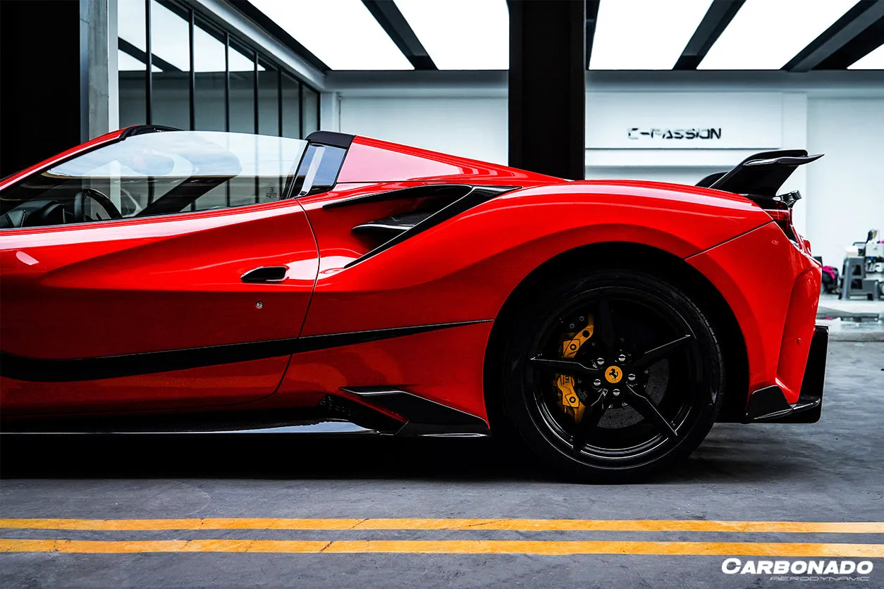 2015-2020 Ferrari 488 GTB & Spider MSY Style Side Skirts