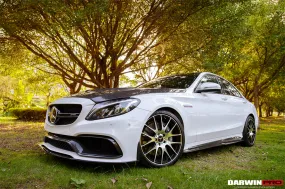 2015-2021 Mercedes Benz W205 C63/S AMG Sedan Carbon Fiber Side Skirts Extension