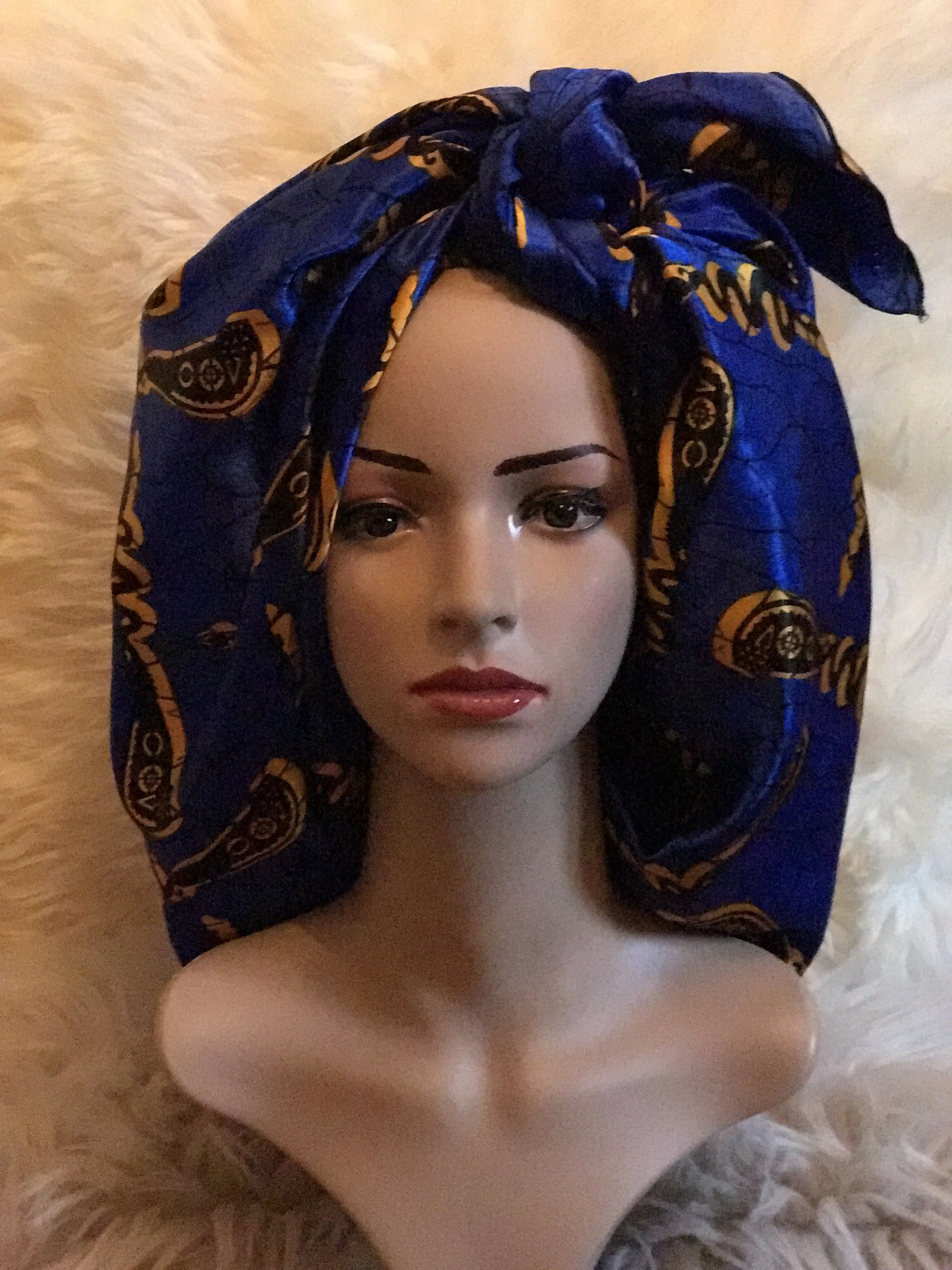 African Prints Silk Square Scarf Ankara cotton Scarves Shawl Hijab