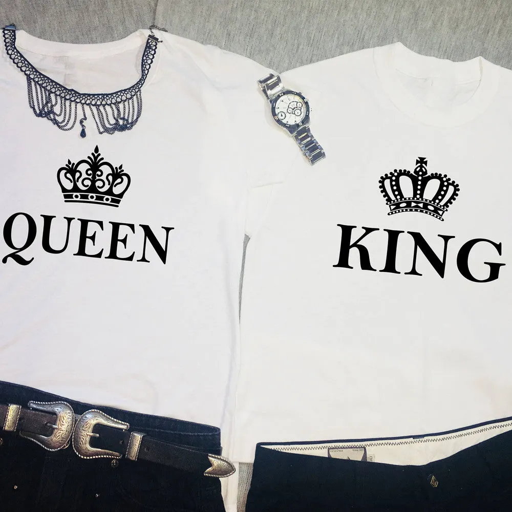 King and queen shirts royal