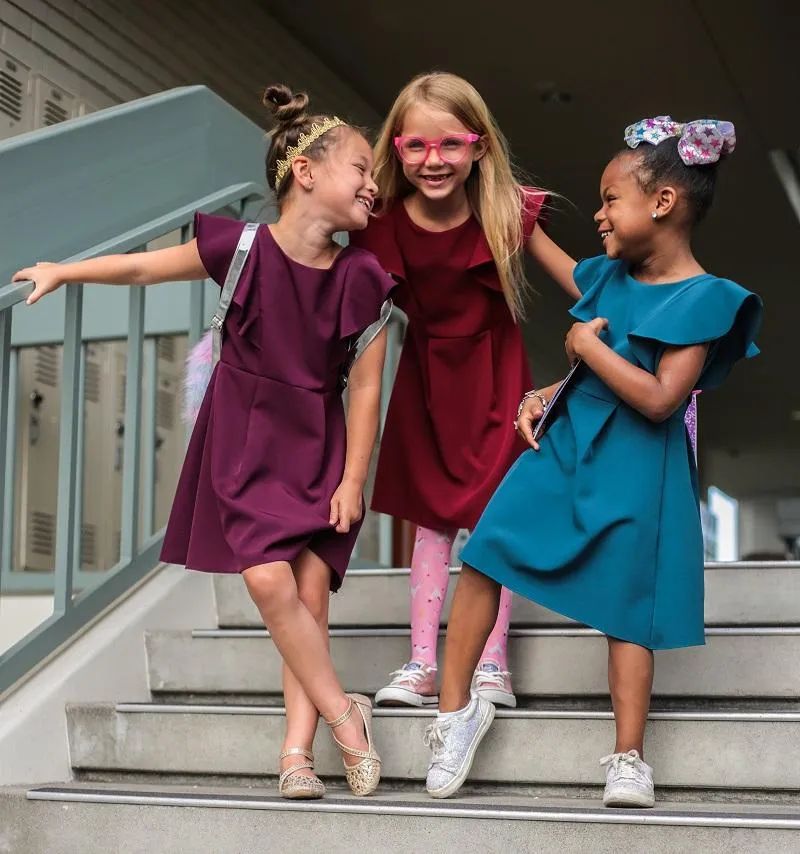 Princess Line Ruffle Girls Dress