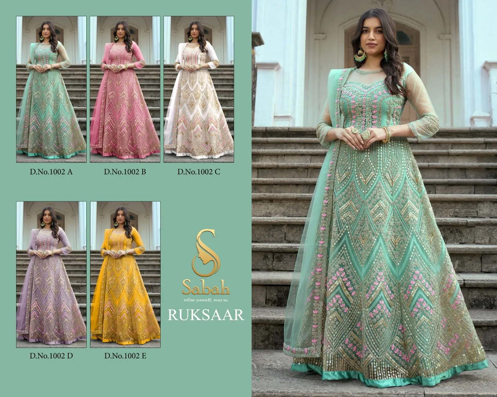 Sabah Ruksaar Wedding Wear Designer Salwar Suit Collection