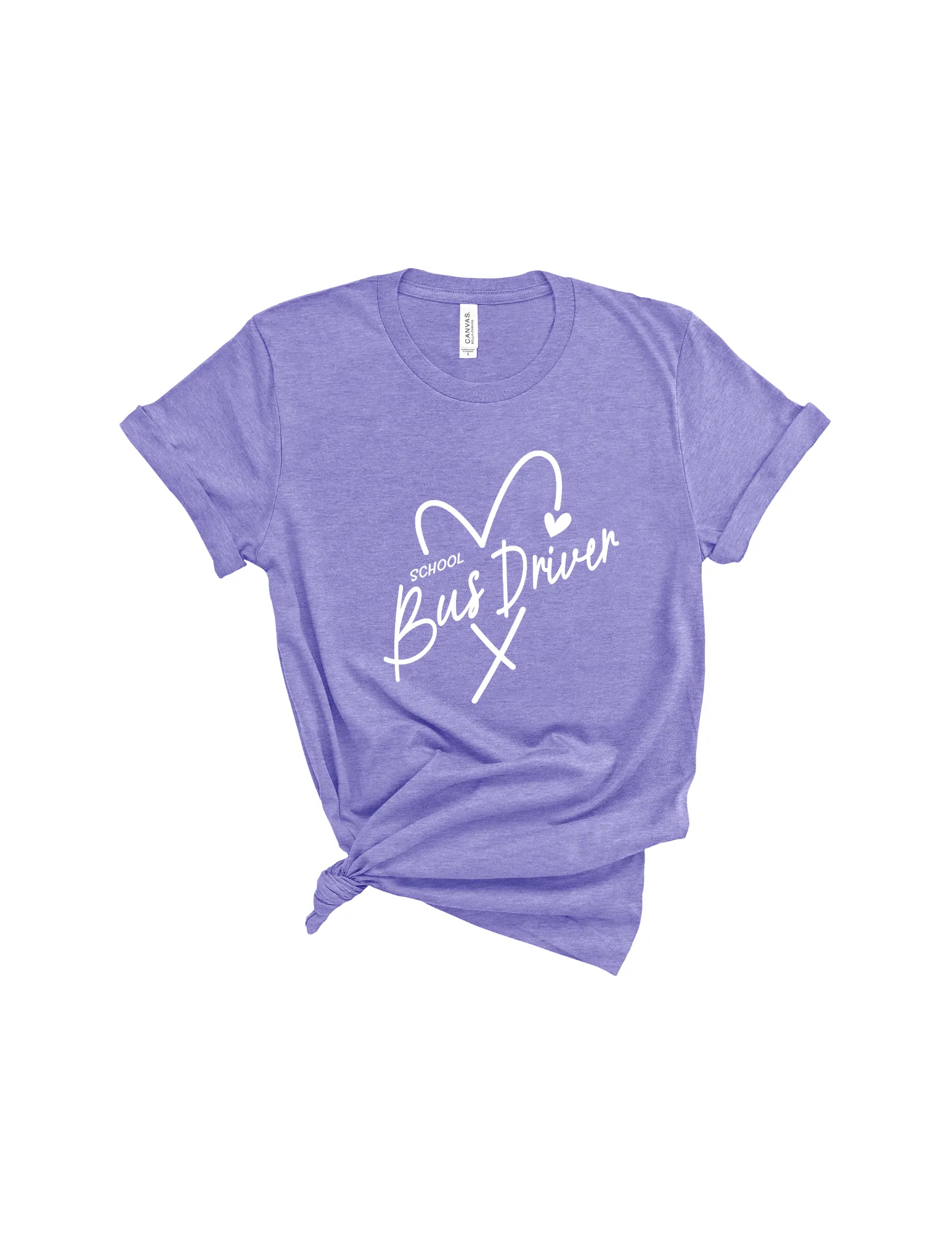 School Bus Driver heart shirt