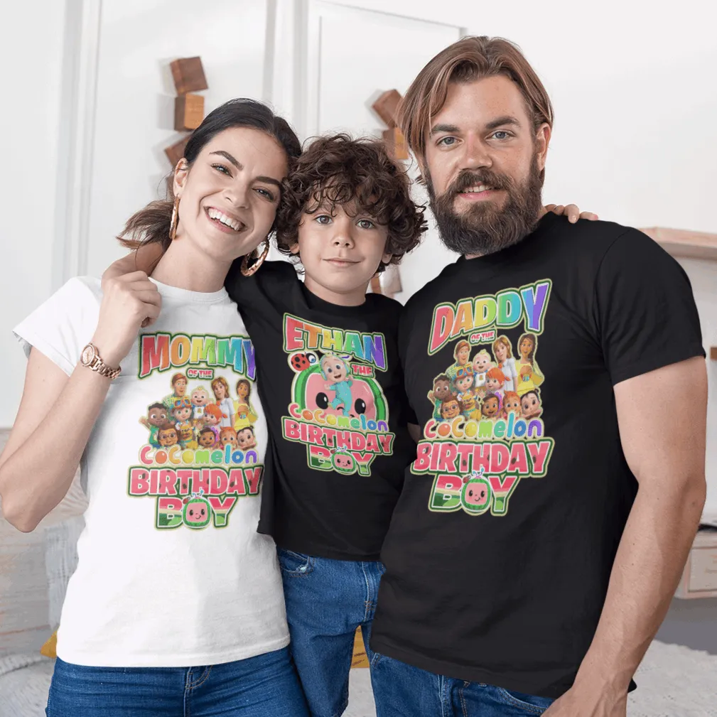 The Cocomelon Birthday Boy with Matching Family birthday Shirts