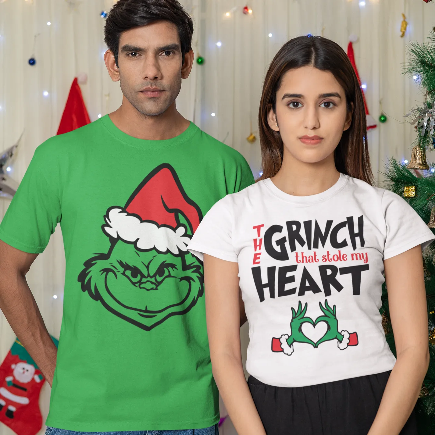 The Grinch that stole my heart t shirt/ sweatshirt, matching couple Christmas shirt, Christmas shirts couples