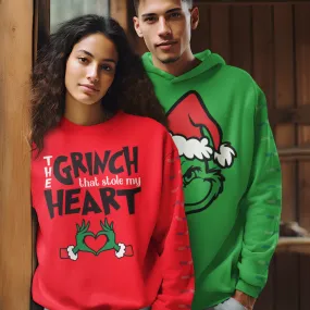 The Grinch that stole my heart t shirt/ sweatshirt, matching couple Christmas shirt, Christmas shirts couples
